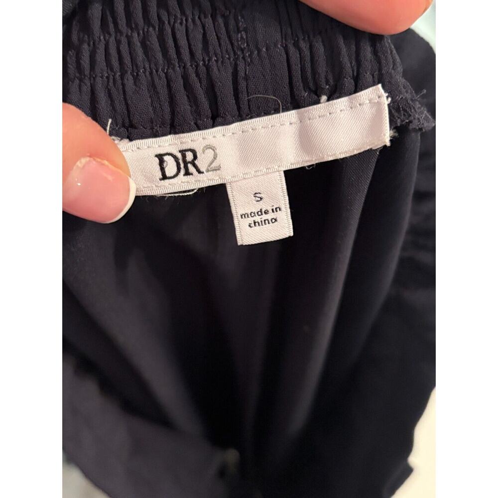 DR2 Wide Leg Navy Blue Ankle Pants Small 4-8 - Picture 3 of 5